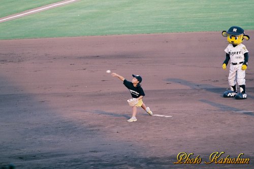 甲子園のマウンドで　長女