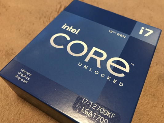 12世代 Core i7 12700KF PCを組む